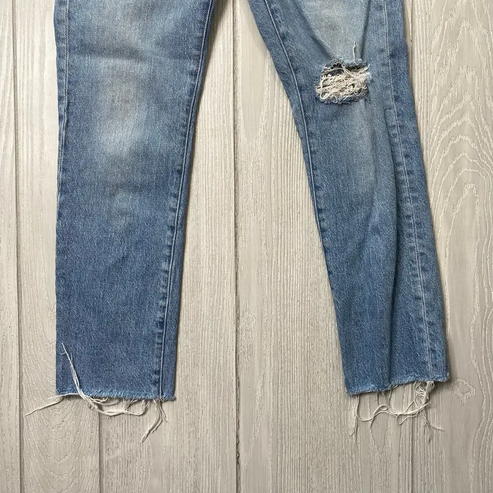 Madewell The Perfect Vintage Jeans Light Wash Blue Denim 24 Petite 24P